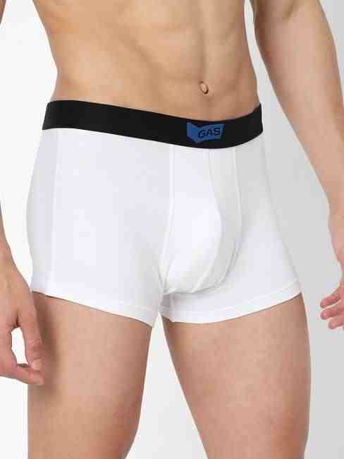 Men's Regular Cotton Trunks - White