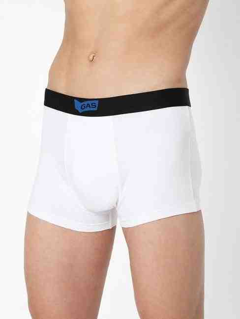 Men's Regular Cotton Trunks - White