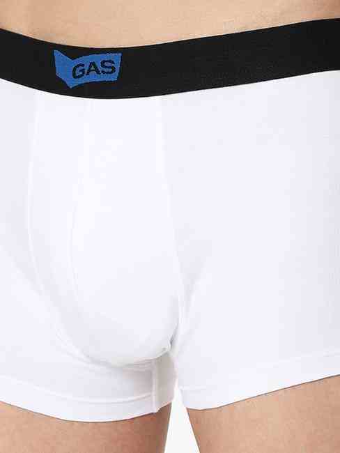 Men's Regular Cotton Trunks - White