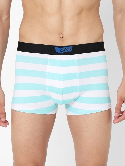 Men's Regular Cotton Trunks - Blue