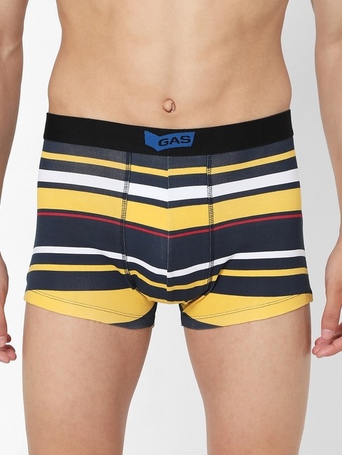 Men's Regular Cotton Trunks - Yellow