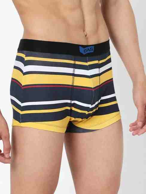 Men's Regular Cotton Trunks - Yellow
