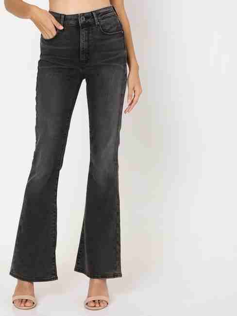 GAS | Mid-Rise Washed Bootcut Jeans