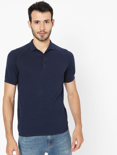 Polo T-shirt with Raglan Sleeves