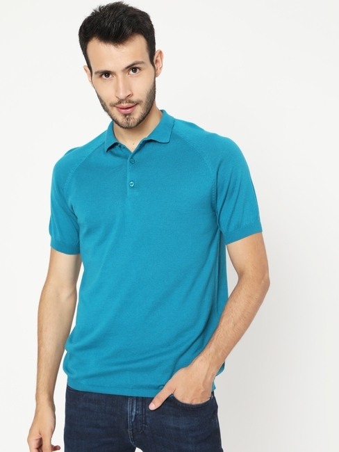 Polo T-shirt with Raglan Sleeves
