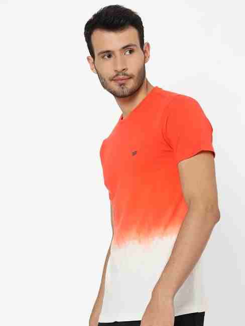 Dip-Dyed Slim Fit Crew-Neck T-shirt
