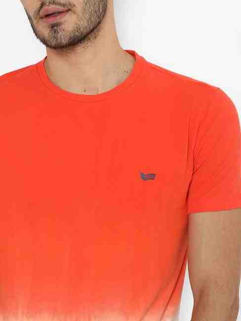 Dip-Dyed Slim Fit Crew-Neck T-shirt