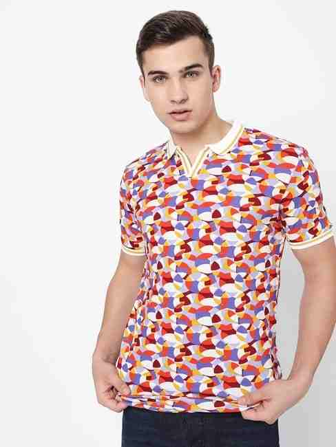 GAS | Ralph Printed Slim Fit Polo T-shirt
