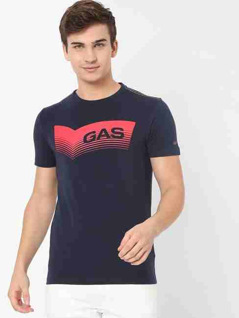 GAS | Logo Print Slim Fit Crew-Neck T-shirt