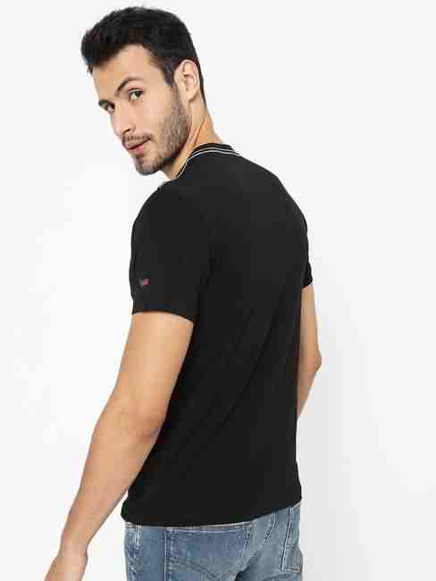Brand Print Slim Fit Crew-Neck T-shirt