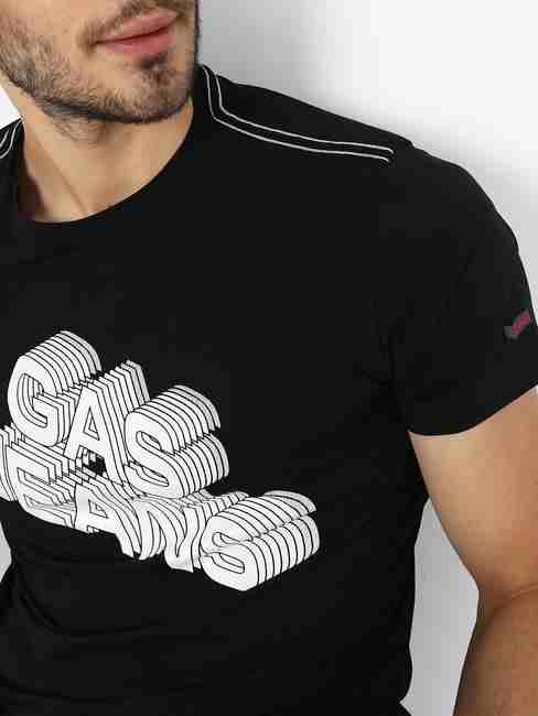 Brand Print Slim Fit Crew-Neck T-shirt