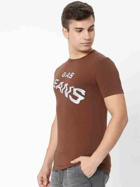 Scuba Angle Slim Fit Crew-Neck T-shirt with Brand Print