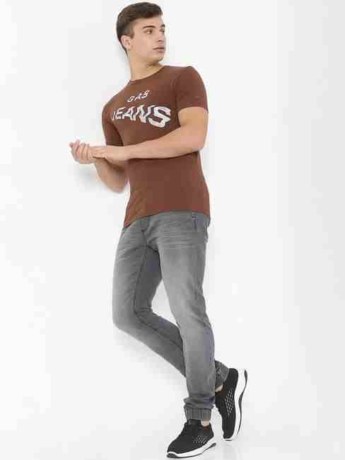 Scuba Angle Slim Fit Crew-Neck T-shirt with Brand Print