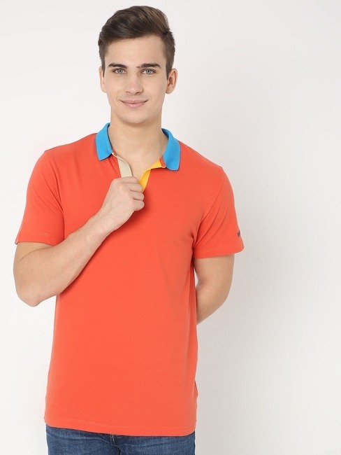 GAS | Slim Fit Polo T-shirt with Contrast Collar