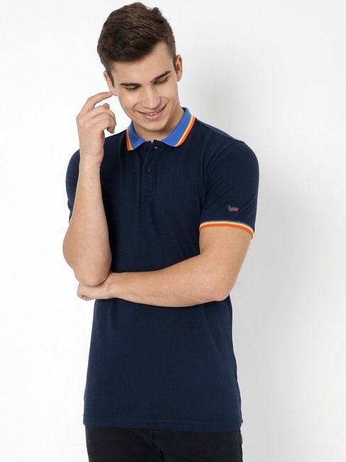 GAS | Slim Fit Polo T-shirt with Contrast Tipping