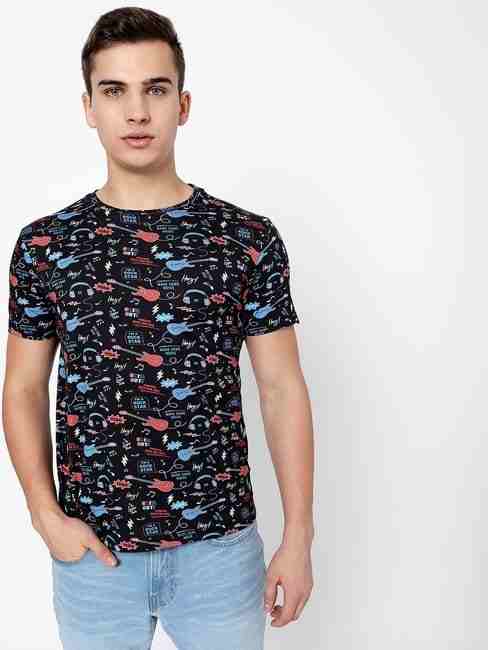GAS | Conversational Print Slim Fit Crew-Neck T-shirt