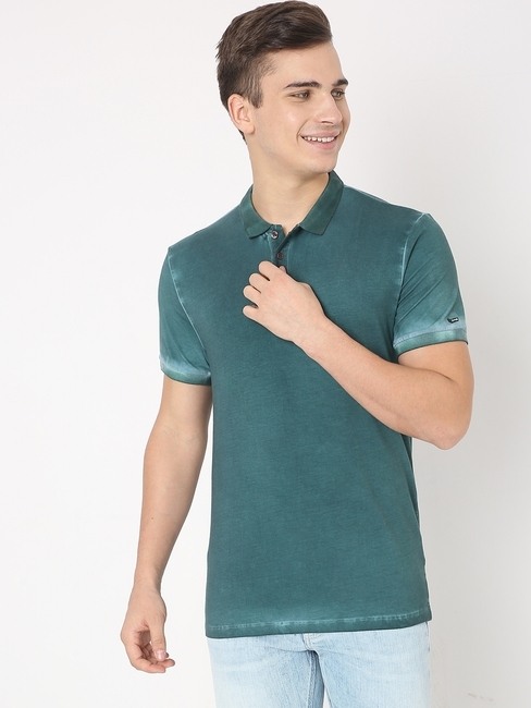 GAS | Washed Slim Fit Polo T-shirt