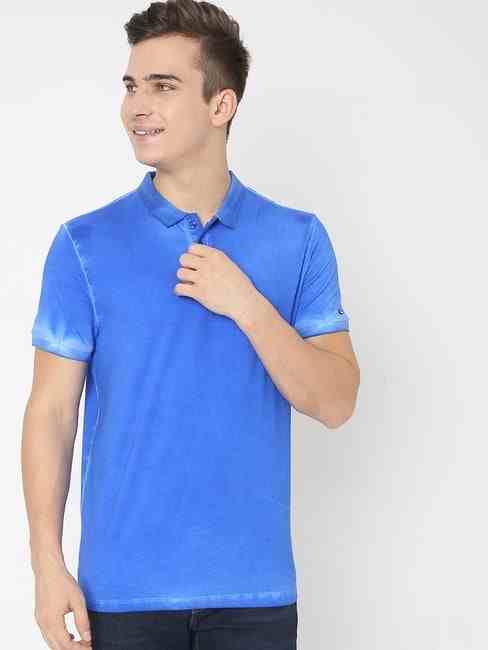 GAS | Washed Slim Fit Polo T-shirt