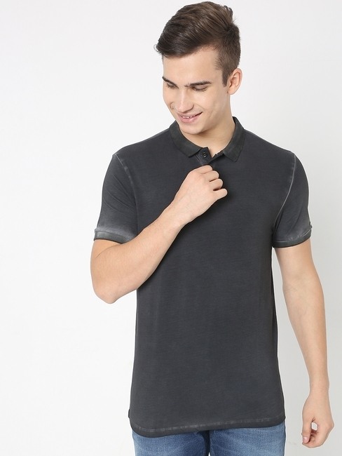 GAS | Washed Slim Fit Polo T-shirt
