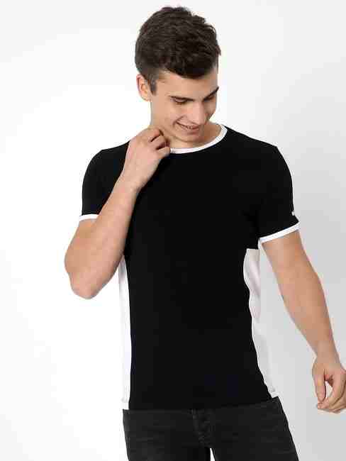 GAS | Colourblock Slim Fit Crew-Neck T-shirt