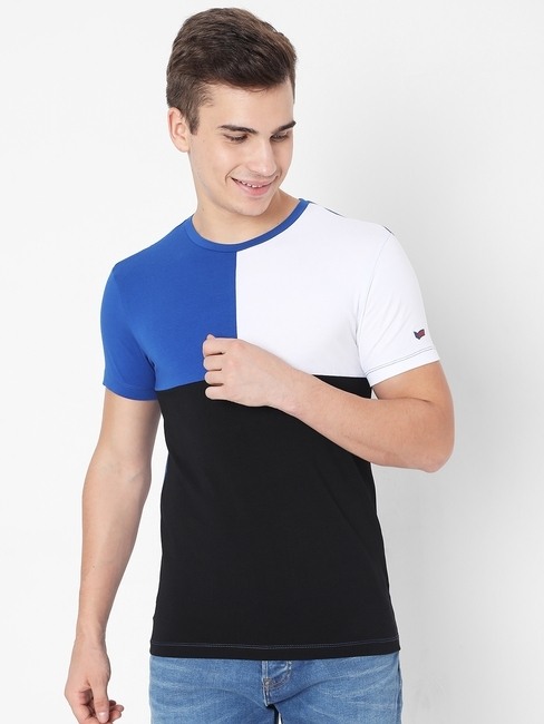 GAS | Colourblock Slim Fit Crew-Neck T-shirt