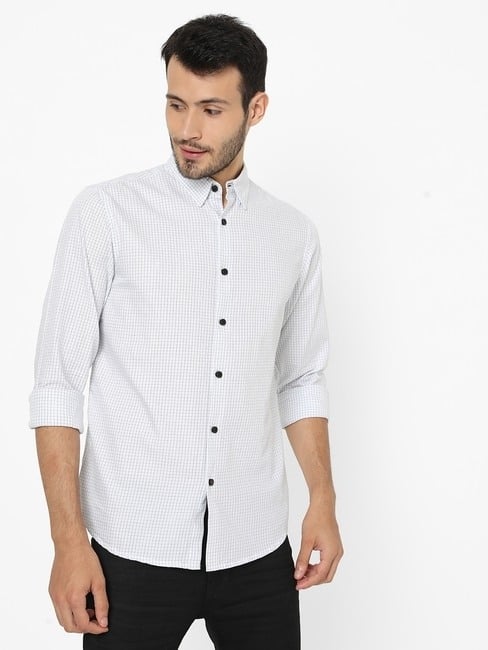 GAS | Sir Det W Button Down Checked Slim Fit Shirt