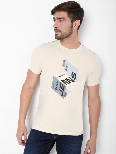 GAS | Folded Paper Slim Fit Crew-Neck T-shirt