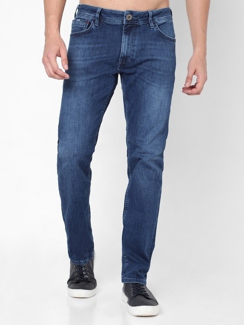 GAS | Albert Simple Washed Distressed Slim Fit Jeans