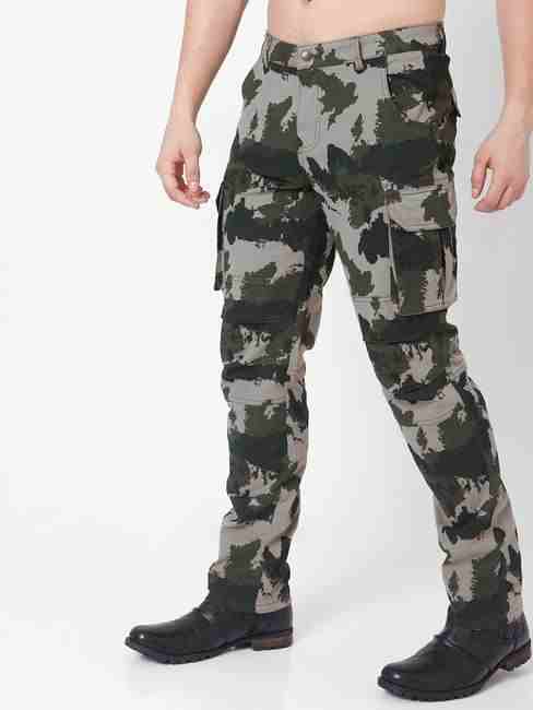 Camo Print Slim Fit Cargos