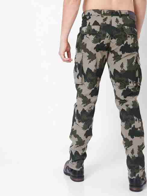 Camo Print Slim Fit Cargos