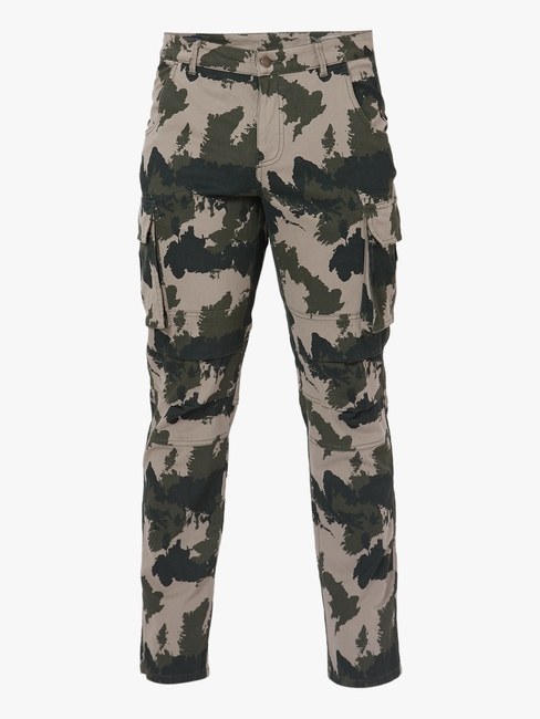 Camo Print Slim Fit Cargos