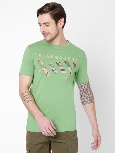 GAS | Scuba Print Slim Fit Crew-Neck T-shirt
