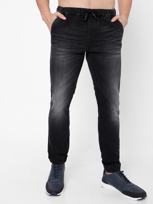 GAS | Toki Washed Jogger Jeans with Elasticated Drawstring Waist