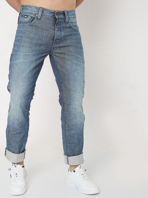 GAS | Lightly-Washed Straight Fit Jeans