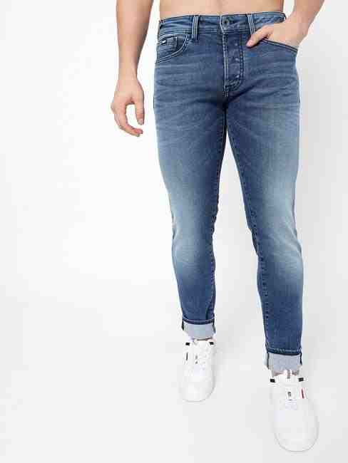 GAS | Anders Mid-Rise Washed Slim Fit Jeans
