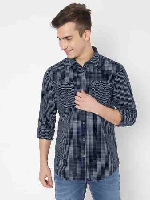 GAS | Kant Micro Checked Slim Fit Shirt