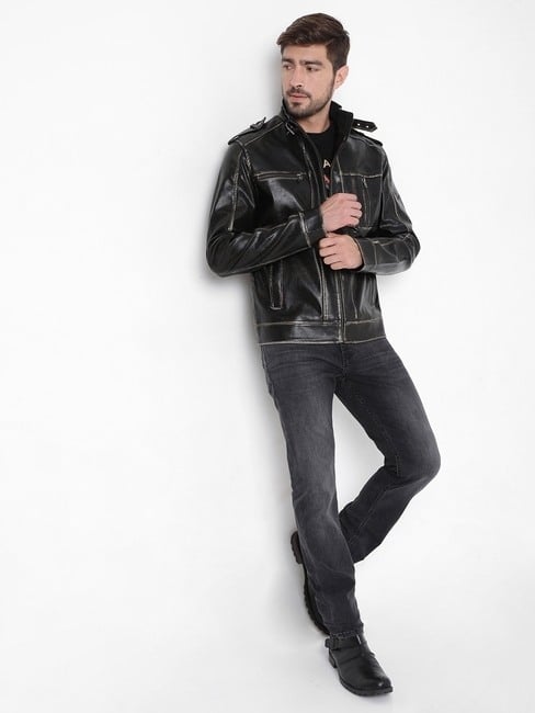 Dante High-Neck Biker Jacket