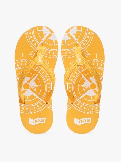 GAS | Steve Graphic Print T-Strap Flip-Flops