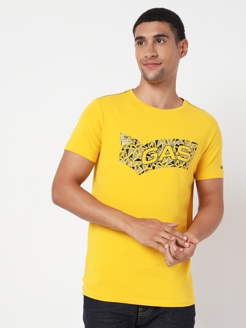 GAS | Scuba Tri Printed Slim Fit Crew-Neck T-shirt