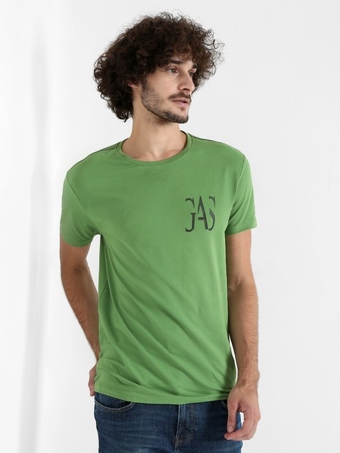 GAS | Scuba Placement Slim Fit Crew-Neck T-shirt