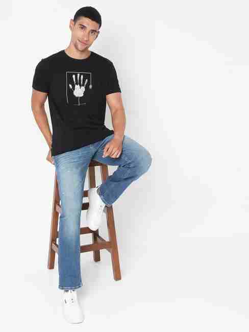 GAS | Scuba Hand Print Slim Fit Crew-Neck T-shirt