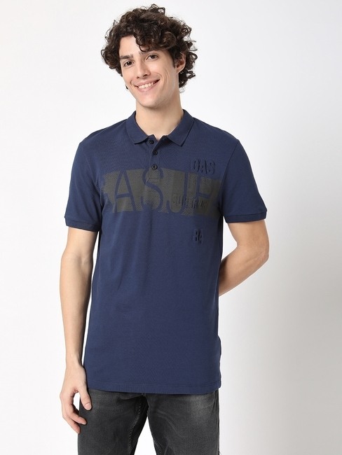 GAS | Ralph Printed Slim Fit Polo T-shirt