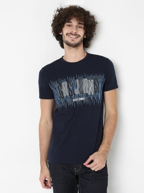 GAS | Scuba Rain Printed Slim Fit Crew-Neck T-shirt