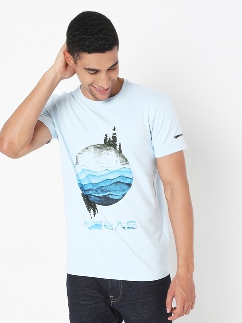 GAS | Scuba Water Slim Fit Crew-Neck T-shirt