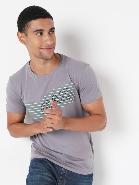 GAS | Scuba Logo Print Slim Fit Crew-Neck T-shirt