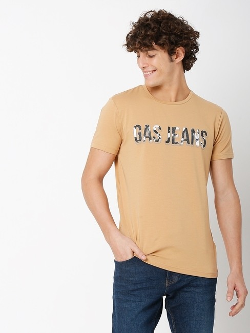 GAS | Scuba Logo Camo Slim Fit Crew-Neck T-shirt