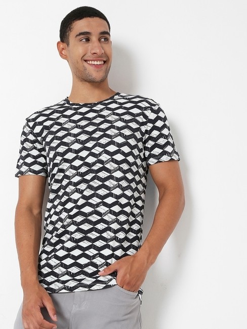 GAS | Scuba Dual Geo Slim Fit Crew-Neck T-shirt