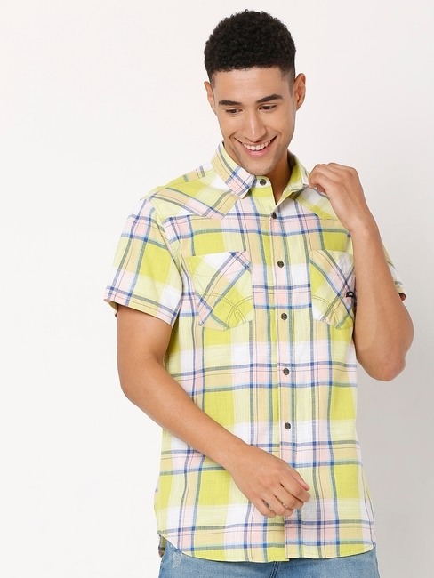 GAS | Kant Checked Slim Fit Cotton Shirt