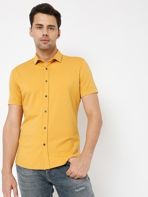 GAS | Slim Fit Shirt with Spread Collar