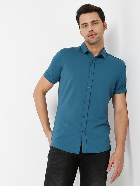 GAS | Slim Fit Shirt with Spread Collar